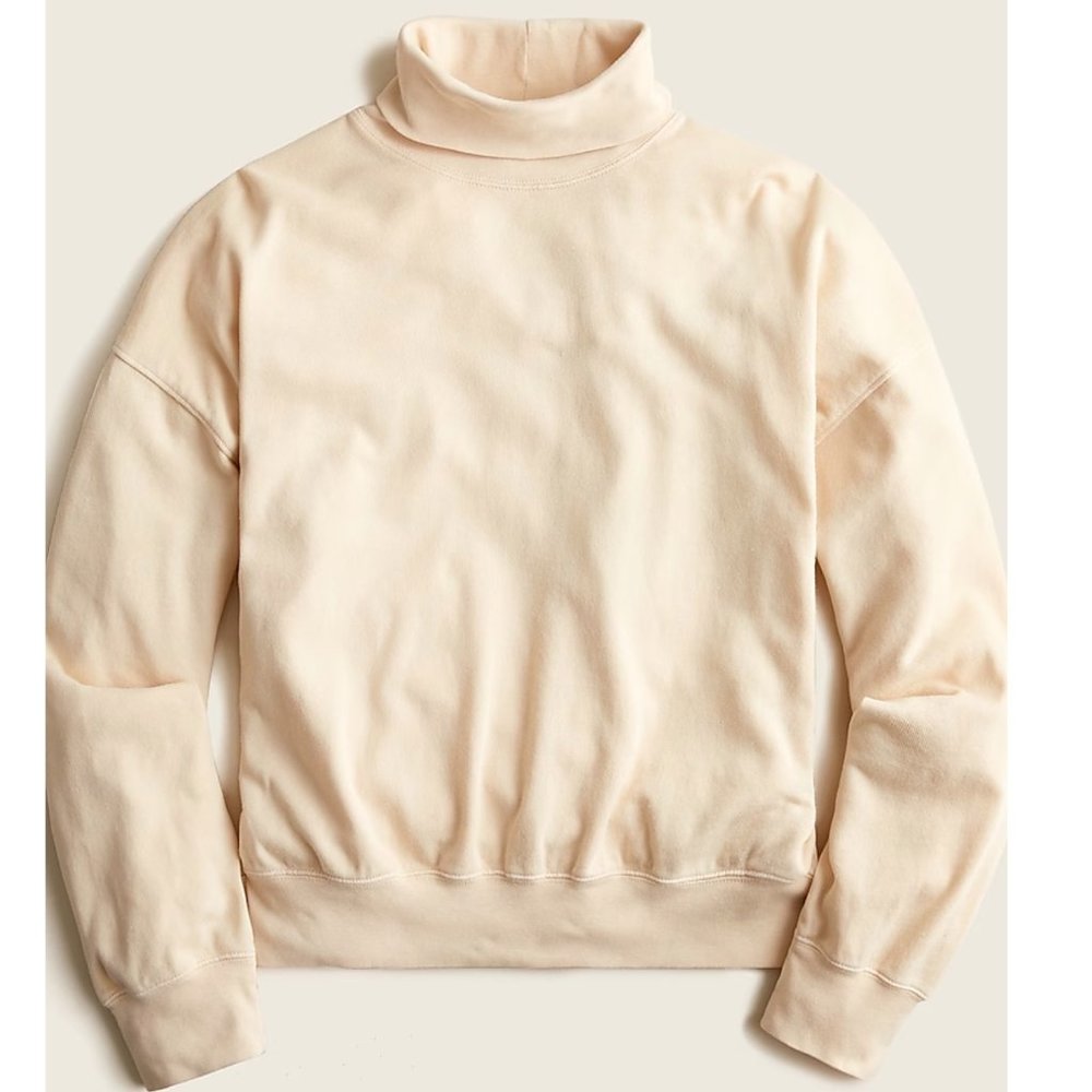 NWT- J Crew - Magic Rinse™ turtleneck sweatshirt